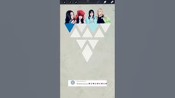 Zwartroze kleurenmenging in Procreate #kleurenmenging #zwartroze #procreate