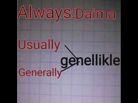 How OFTEN hangi sıklıkla