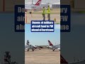 Military aircraft land in Fort Worth