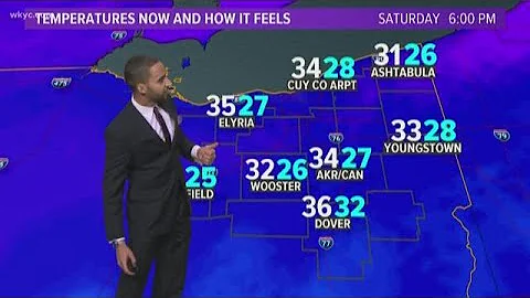 6 p.m. weather forecast for November 16, 2019