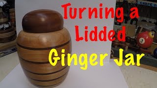Turning a Ginger Jar on the Wood Lathe - Which Lid is Best? - Episode 64