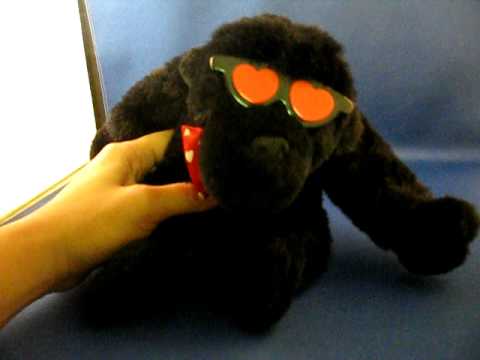 Main Joy Plush Gorilla Red Heart Sunglasses I Love You