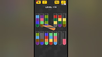 Water Color Sort Puzzle level 175 #new #WaterColorSortPuzzle #game #games