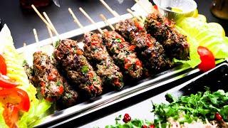 HOW TO MAKE KAFTA KABAB SKEWERS || Lebanese Style Kofta Kebab || Middle Eastern Recipes || DIFK