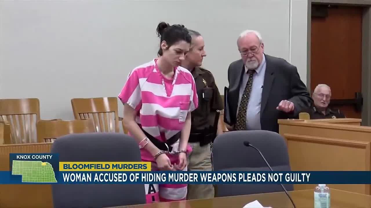 Bloomfield woman accused of hiding murder weapon pleads not guilty ...