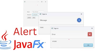 #2  JavaFX Tutorial  - How to Use Alert Messages (Information & Error Alerts)