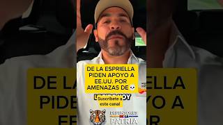 De la Espriella pide respaldo de Estados Unidos ante amenazas #politica #uribe #noticia #paloma