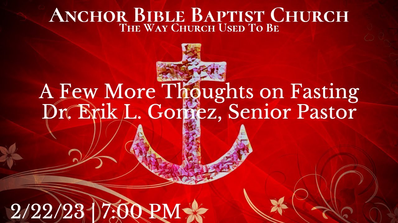 A Few More Thoughts on Fasting