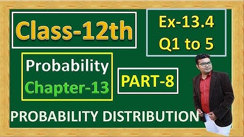 #mathsstudystationwithpksir CHAPTER 13| PROBABILITY | EXERCISE 13.4 | Q 1 TO 5 | PART-8