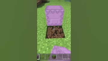 Minecraft | shulker box secret entrance | underground  base #minecraft #shulker #Mr Awesome #shorts