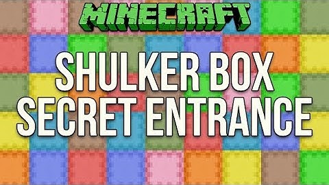 Minecraft | shulker box secret entrance | underground  base #minecraft #shulker #Mr Awesome #shorts