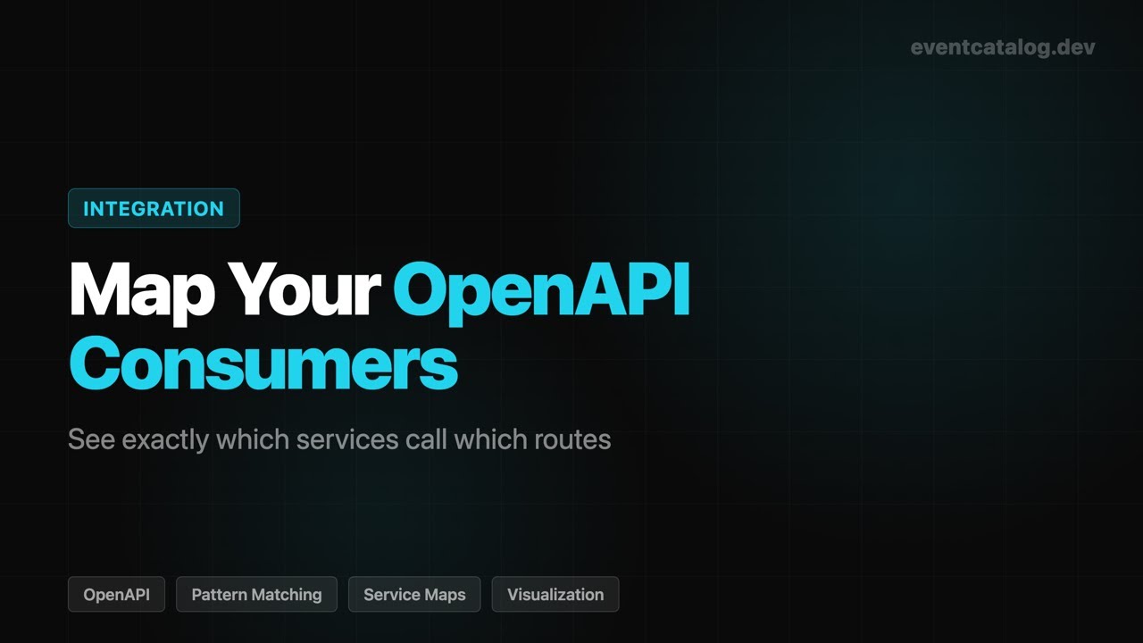 How to Document OpenAPI Consumers in EventCatalog (Step-by-Step) - YouTube