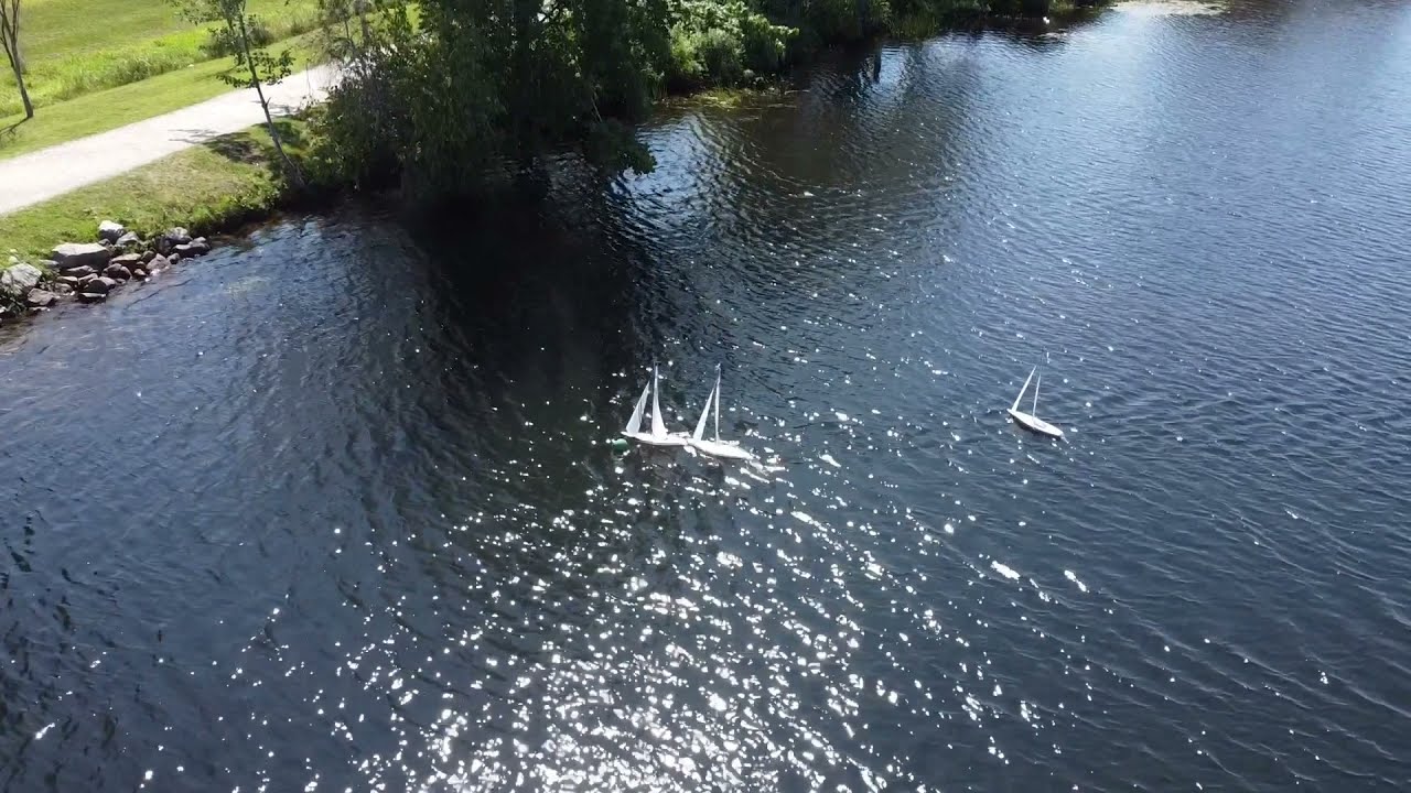 RC Solings Sailor Class Race 2021-08-31 from Drone