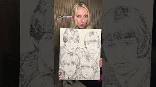 Beatles with date stamps canvas print on Etsy now!