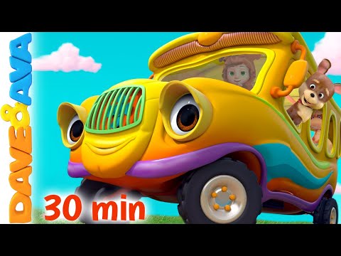 🚐 The Wheels on the Bus and More Baby Songs | Kid Songs & Nursery Rhymes by Dave and Ava 🚐