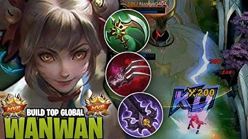 BUILD TOP GLOBAL WANWAN | BEST BUILD WANWAN - MOBILE LEGENDS