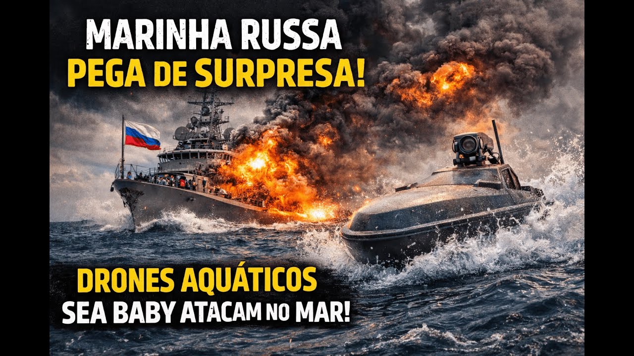 Marinha russa pega de surpresa: drones aquáticos Sea Baby atacam no mar.