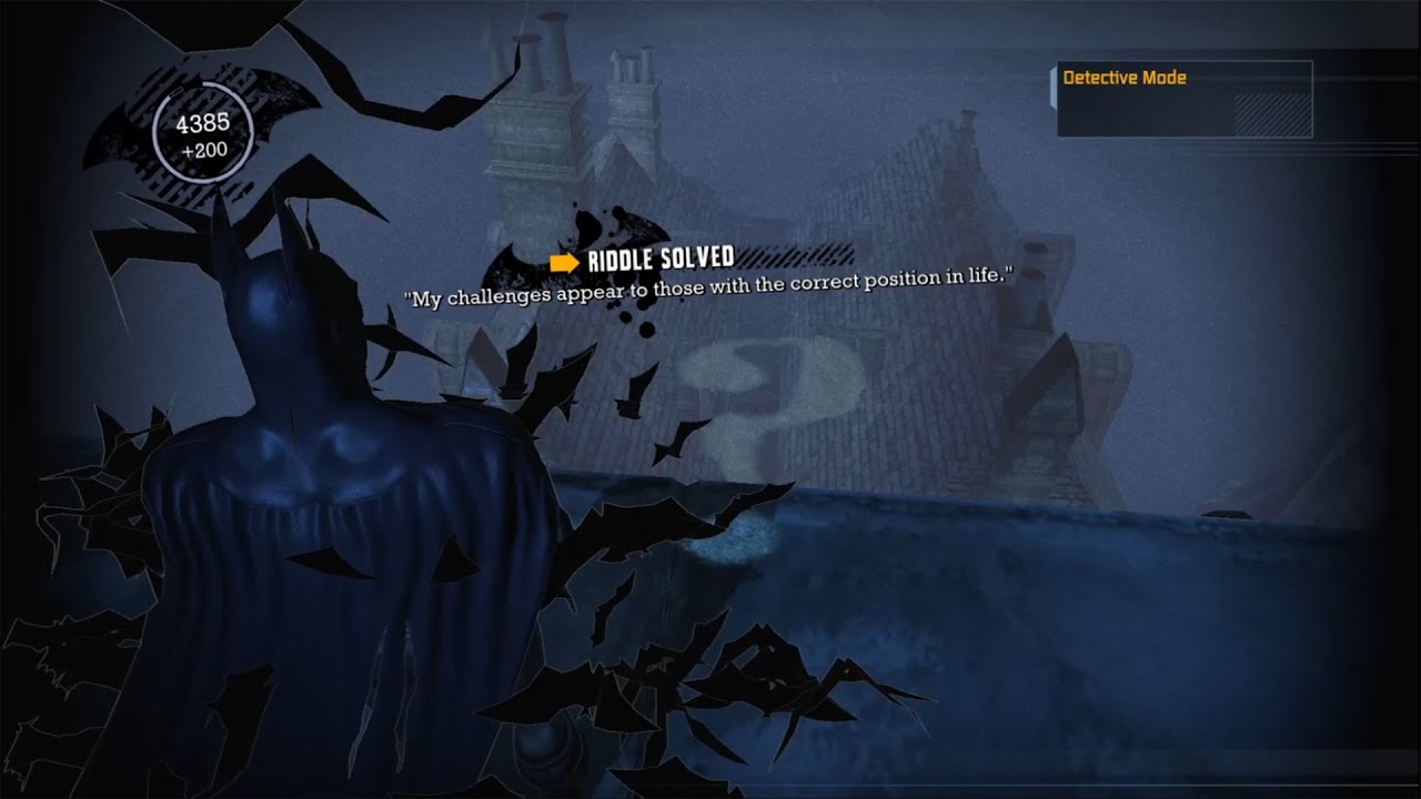 Batman Arkham Asylum My Challenges Appear To Those With The Correct