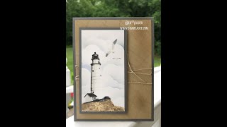 Seaside Lighthouse at High Tide with Deb Valder