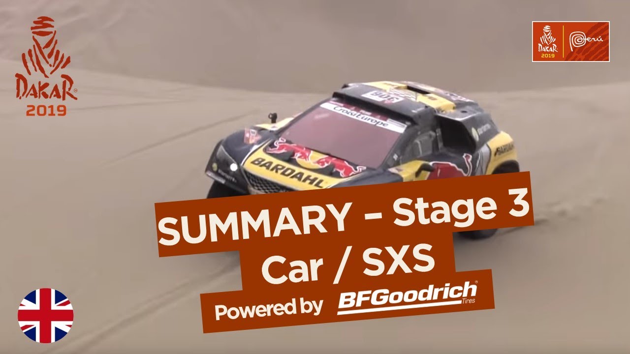 Summary - Car/SxS - Stage 3 (San Juan de Marcona / Arequipa) - Dakar 2019