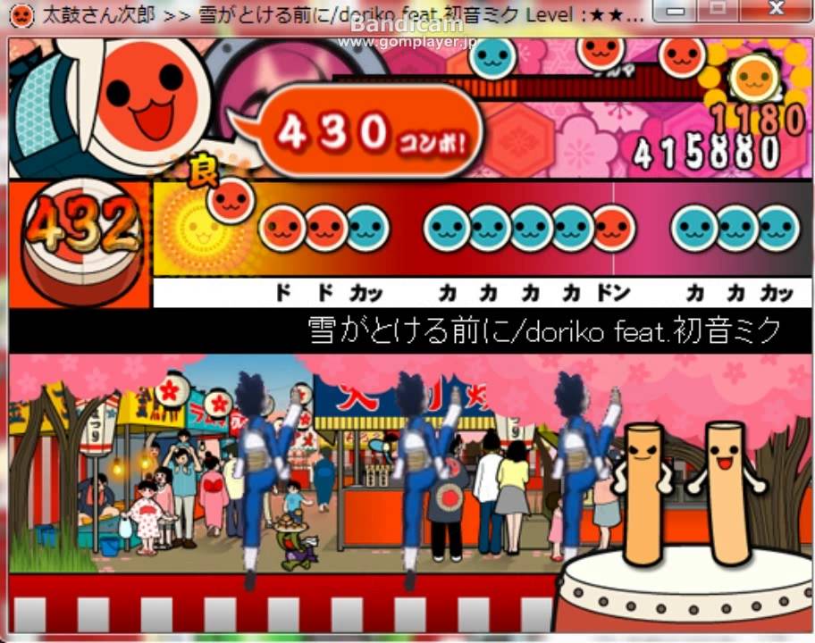 太鼓さん次郎 雪がとける前に Doriko Feat 初音ミク Youtube