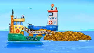 Construction Game for Children 🚢 - Ship 🛥️, Yacht ⚓, Bulk ⛴️, Carrier  - Boat, Vessel, Liner 🌊 screenshot 3