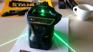 kiem Verlichten ui STANLEY FatMax X3G Green cross laser / Zöld keresztlézer 3x360° - YouTube