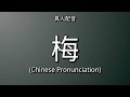 👉 How To Say: 梅 - Chinese Pronunciation