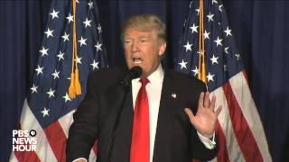 Donald Trump delivers speech on foreign policy plans