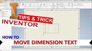 Inventor How To Move Dimension Text