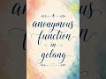 anonymous functios in different languages p2 | CodeLearning