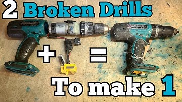 InstaFix, making one Makita Drill out of 2 broken drills
