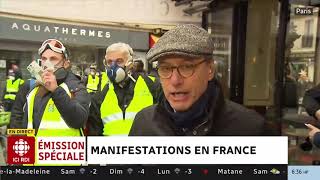 La tension monte lors des manifestations des « gilets jaunes » à Paris