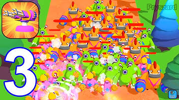 Tower Gun Army Merge Defense - Gameplay Walkthrough Part 3 Max Hard Levels (iOS, Android)