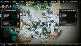 Complete Map Summary , God Of War 4 PS4