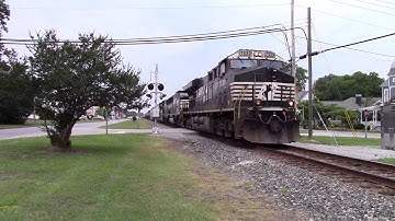 NS E49 ES40DC/SD60E/SD60E Notch 8 Horn Salute on there Eastbound Run