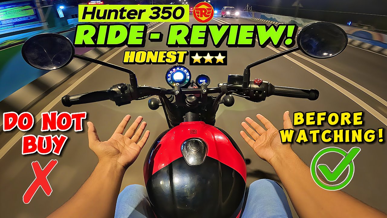 Royal Enfield Hunter 350 London Red Ride Review 🔥| Honest ⭐️⭐️⭐️| Is It Worth It in 2025?