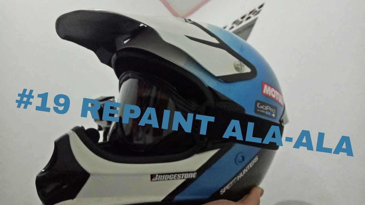  19 Repaint Helm  KLXs Ala ala Racing Motovlog Palembang 