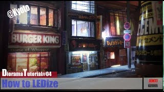 100均素材ジオラマをled電飾 1 144河原町三条東入 Youtube