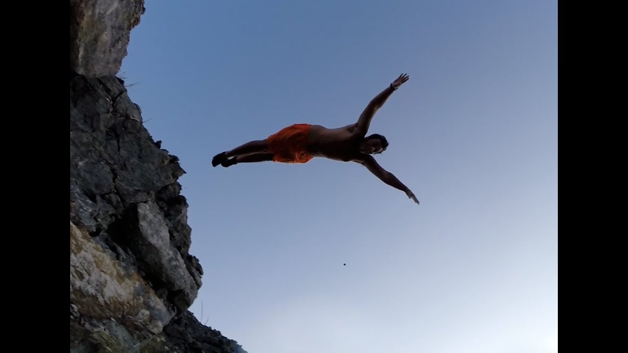 Quarry Jumping GoPro HERO3+ Black Edition - Quarry Cliff Jumping - YouTube