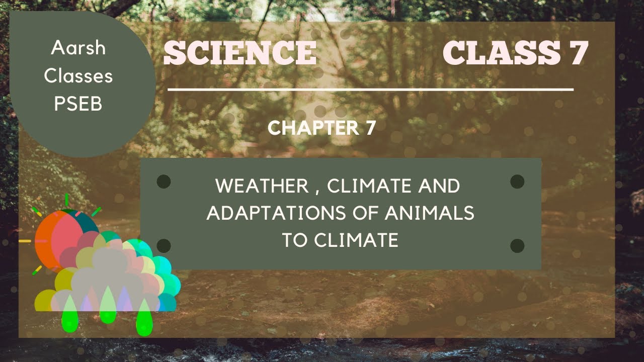 Class 7 PSEB Science - Weather,Climate and Adaptations of Animals to ...