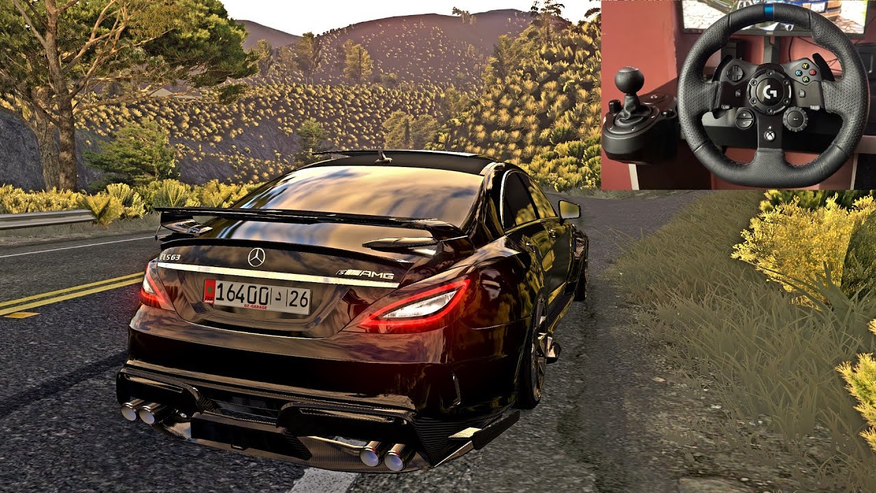 Mercedes Benz CLS 63 AMG OZ GARAGE - MAP Pacific Coast - Assetto Corsa Logitech G923 Gameplay