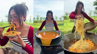Amazing Cooking Deep Fried Egg Fry Noodle Recipe
