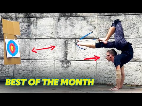 Amazing Archery Feat: Shooting an Arrow While in Contorted Position | Best Of The Month