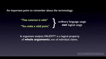 What is a Valid Argument?