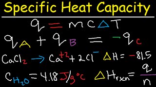 ⁣Specific Heat Capacity Problems & Calculations - Chemistry Tutorial - Calorimetry