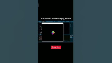 [Comment: "Login" for source code ] Make a Rotating flower using by python  #python #pythongraphics