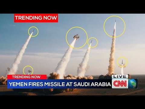 Ground footage : Yemen Houthis fire missile at Saudi Arabia Riyadh LIVE