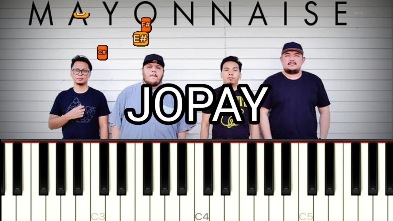 JOPAY MAYONNAISE ( PIANO TUTORIAL ) SYNTHESIA YouTube