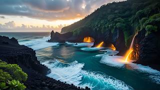 Volcanic Tropical Shores 🌋🌴 | Healing Ambient Music, Where Fire Meets the Ocean screenshot 5